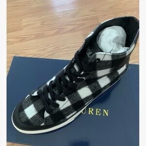 Polo by Ralph Lauren Checkered High-Top Sneakers